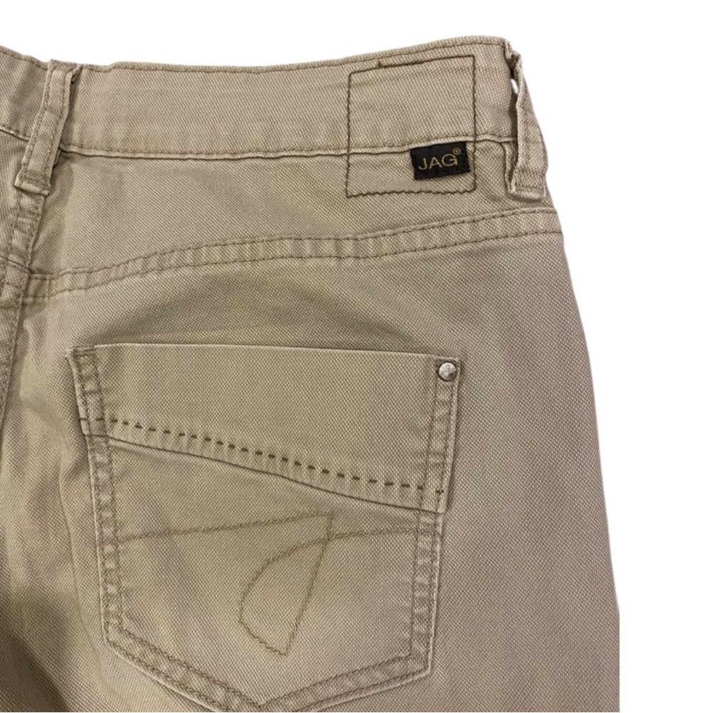 JAG JEANS Low-Rise Straight Leg Jeans in Creamy Tan Size 12P -- CLOSET MUST HAVE - Picture 8 of 10